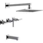 FV BAÑERA C/DUCHA MOVIL DOMINIC LEVER CROMO (103/85L)