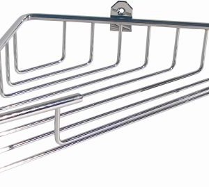 ESQUINERO SIMPLE 1 CANASTO 380x80x285 mm BRONCE CROMO ACCECO