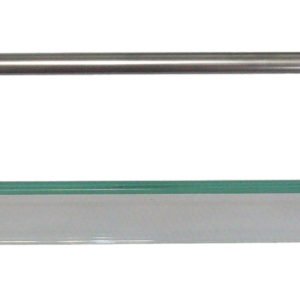 REPISA SIMPLE con vidrio CRISTAL 425x80x125 mm BRONCE CROMO ACCECO