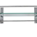 PERCHERO SIMPLE con vidrio CRISTAL 425x200x125 BRONCE CROMO ACCECO