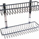 REPISA DOBLE 2 canastos 425x365x125 BRONCE CROMO ACCECO