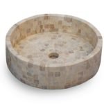 BACHA MARMOL NATURAL REDONDA MEDIANA TRAVERTINO ACCECO