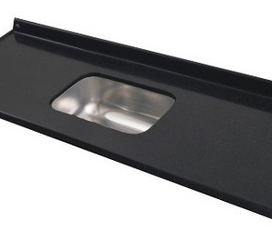 MESADA C/ BACHA CENTRAL MARMOL SINTETICO 1.60 mts "NEGRO"