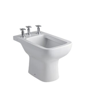 [76568]-BIDET 3 Agujeros BLANCO Incluye kit defijaci?n Linea TRENTO FERRUM