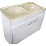 MUEBLE LAVADERO 100 cm BLANCO P/PILETA DURAFORT