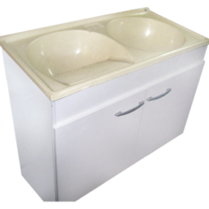 MUEBLE LAVADERO 100 cm BLANCO P/PILETA DURAFORT