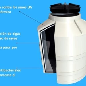 TANQUE 600 lts PVC TRICAPA AQUATECH (Garantia para toda la vida)