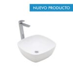 [78970]-BACHA mod TORI SLIM CUADRA 400x400 mm Blanca FERRUM