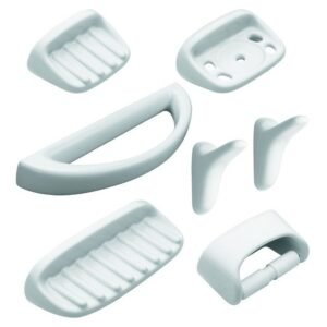 [78276]-SET ACCESORIOS 7 piezas BLANCO FERRUM (jab c/ aga)
