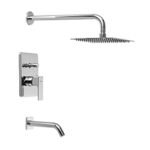 [78505]-DUCHA C/TRANSF Mod. ARQ c/ FLOR DE DUCHA SLIM de PIAZZA