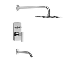 [78505]-DUCHA C/TRANSF Mod. ARQ c/ FLOR DE DUCHA SLIM de PIAZZA