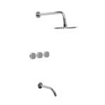 [78502]-DUCHA C/TRANSF Mod. LOUNGE c/ FLOR DE DUCHA SLIM de PIAZZA