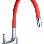 [78809]-MONOCOMANDO COCINA MESADA c/ manguera flexible ROJO Mod
