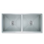 [76950]-BACHA DOBLE ENCASTRABLE Linea Lujo 84x37x22 ACERO AISI 304 18/10 Mod ETNA MI PILETA
