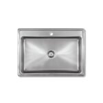 [77367]-BACHA SIMPLE BAJO MESADA Linea Eco 27x37x15 Acero 430 MI PILETA